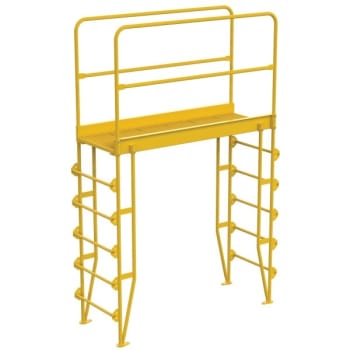 Image for Vestil Steel 6-Step Vertical Crossover Ladder 56" from HD Supply