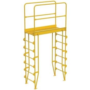 Image for Vestil Steel 7-Step Crossover Vertical Ladder 44" from HD Supply