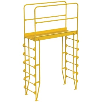 Image for Vestil 7-Step Steel Vertical Crossover Ladder 56" from HD Supply
