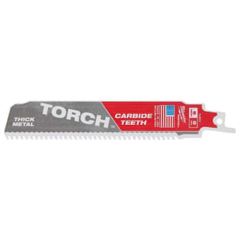 Milwaukee The Torch Sawzall 6 In. 7 TPI Carbide Reciprocating Saw Blade