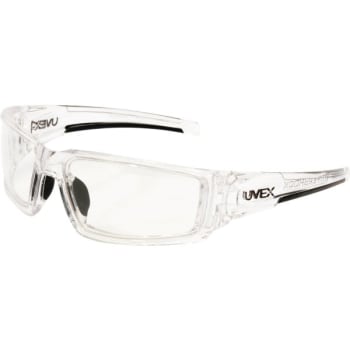 Honeywell  Uvex Hypershock™ Safety Eyewear Clear Ice Frame Clear Lens Anti-Fog