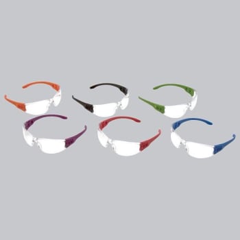 Pyramex® Trulock™ Safety Eyewear, Clear Lens, Assorted Temple Colors, Case Of 12