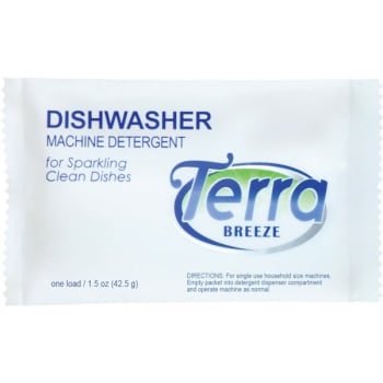 Image for Terra Breeze 1.5oz Automatic Dishwasher Detergent Powder Packet "case Of 200" from HD Supply