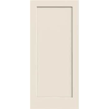 36 x 80 in. 1-3/8 in. Thick 1-Panel MDF Slab Door (Primed White)