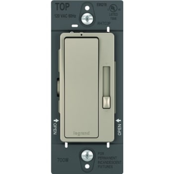 Legrand® Radiant® Single Pole 3-Way Decorator Dimmer Wall Switch, Nickel