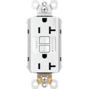 Image for Legrand® PlugTail 20 Amp Single-Pole GFCI Duplex Receptacle w/ Self-Test (White) from HD Supply