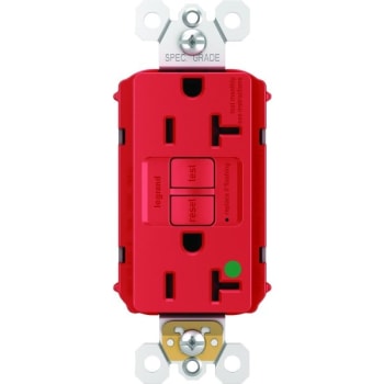 Image for Legrand® Plugtail 20 Amp Single-Pole Gfci Duplex Hospital Grade Receptacle (Red) from HD Supply