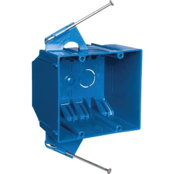 Image for Carlon 2-Gang New Work Plastic Switch/outlet Wall Electrical Box (Blue) from HD Supply