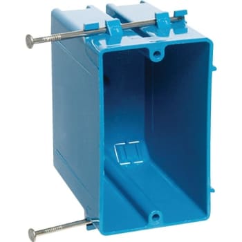 Image for Carlon 22.5 Cu in 1-Gang New Work PVC Switch/Outlet Wall Electrical Box (Blue) from HD Supply