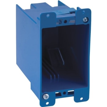 Carlon 1-Gang Deep Old Work PVC Switch/Outlet Electrical Box (Blue)