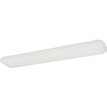Image for 4' Led Puff W/ 35w, Low-Profile Acrylic Lens In White Steel from HD Supply