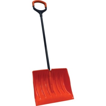 Bigfoot 19" Poly Combination Snow Shovel With X-Large Shock Absorbing D-Grip