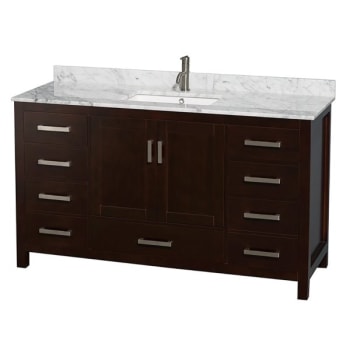 Image for Design House Wyndham Sheffield Espresso Single Bath Vanity 60 Inch With Top, Square Sink from HD Supply