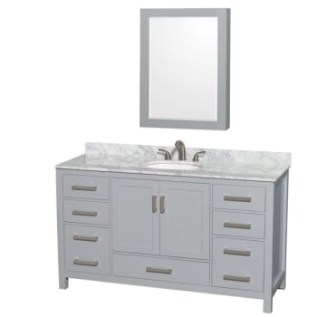 Design House Wyndham Sheffield Gray Single Bath Vanity With Top, Sink And Medicine Cabinet