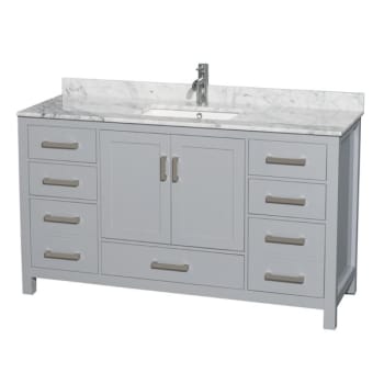 Image for Design House Wyndham Sheffield Gray Single Bath Vanity 60 Inch With Square Sink from HD Supply