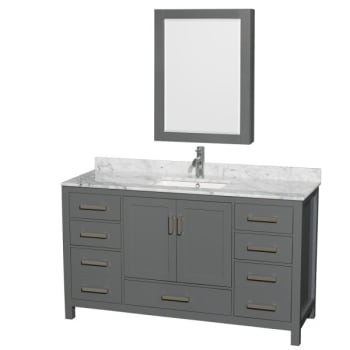 Image for Design House Wyndham Sheffield Dark Gray Single Bath Vanity With Top - Medicine Cabinet from HD Supply