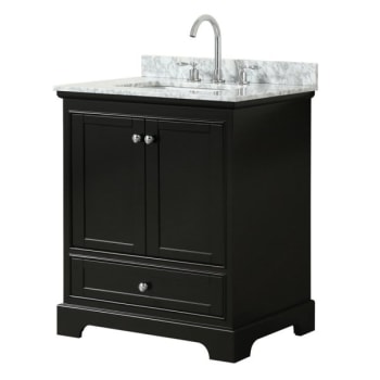Image for Wyndham Deborah Dark Espresso Single Bath Vanity 30  Inch With Top,square Sink from HD Supply