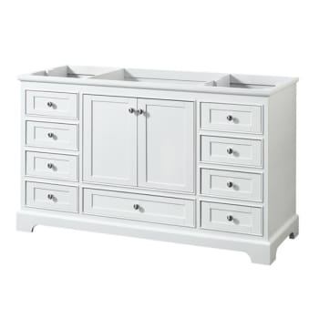 Image for Wyndham Deborah White Single Bath Vanity  Without Countertop, Sink And Mirror from HD Supply