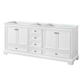 Image for Wyndham Deborah White Double Bath Vanity  Without Countertop, Sink And Mirror from HD Supply