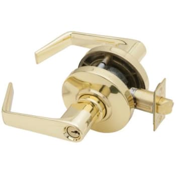 Image for Schlage® Al Series Cylindrical Lockset, Brass, Saturn Lever Non-Handed, C Keyway from HD Supply