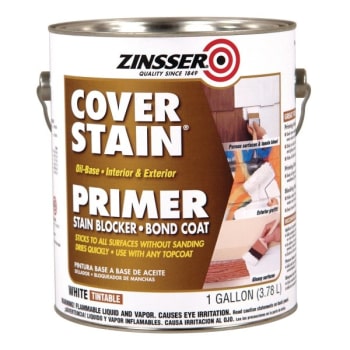 Image for Zinsser® 1 Gal White Cover Stain, Case Of 4 from HD Supply