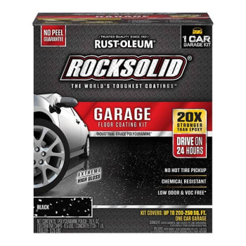 Image for Rust-Oleum Rocksolid 76 Oz Black 1 Car Garage Floor Coating Kit from HD Supply