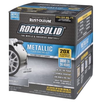 Image for Rust-Oleum 70 Oz Metallic Silver Bullet Garage Floor Kit Package Of 2 from HD Supply