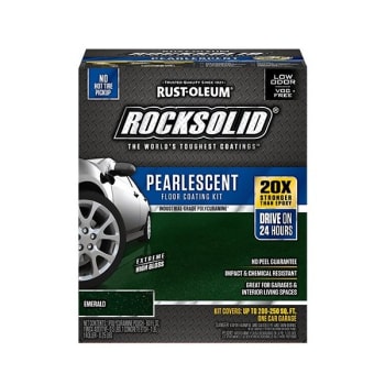 Rust Oleum 80 Oz Pearlescent Emerald Garage Floor Kit Hd Supply