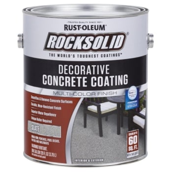 Image for Rust-Oleum 128 Oz Slate Decorative Concrete Coating Package Of 2 from HD Supply