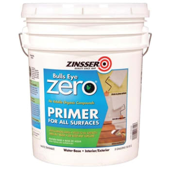 Image for Zinsser 5 Gal Bulls Eye Zero VOC Water-Based Primer Sealer Flat White 1PK from HD Supply