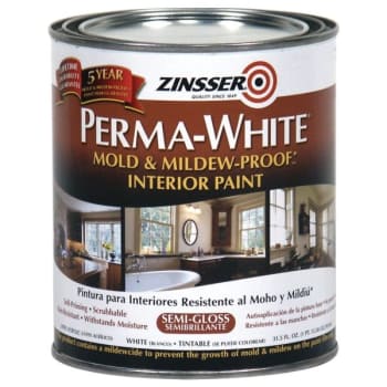 Image for Zinsser 1 Qt Perma-White Mold & Mildew-Proof Interior Paint Semi-Gloss (White) (6-Pack) from HD Supply