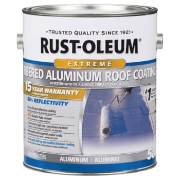 Image for Rust-Oleum 115.2 Oz 15-Year Fibered Aluminum Roof Coating Package Of 2 from HD Supply