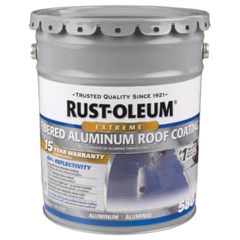 Image for Rust-Oleum 608 Oz 15-Year Fibered Aluminum Roof Coating from HD Supply