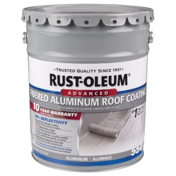 Image for Rust-Oleum 608 Oz 10-Year Fibered Aluminum Roof Coating from HD Supply