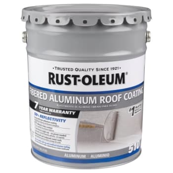 Image for Rust-Oleum 608 Oz 7-Year Fibered Aluminum Roof Coating from HD Supply