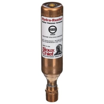 Image for Sioux Chief Hydra-Rester Water Hammer Arrester ASSE-A 1/2 MIP Thread from HD Supply