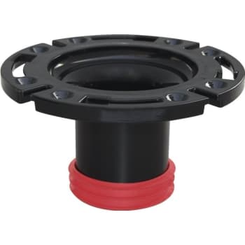 Image for Sioux Chief Pushtite Black 3" Gasket Closet Flange, Inside Fit, Swivel Ring from HD Supply