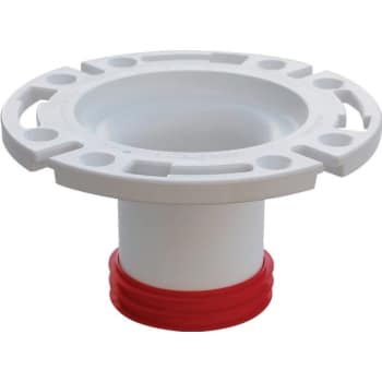 Image for Sioux Chief Pushtite White 3" Gasket Closet Flange, Inside Fit, Swivel Ring from HD Supply