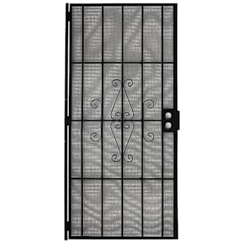 36 X 80 In Steel Security Door (Black)