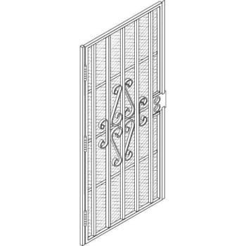 36 x 80 in Steel Security Door (White)