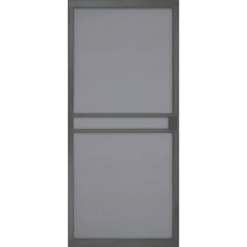 36 x 78 - 81 in Steel Heavy Duty Sliding Screen Door (Bronze)