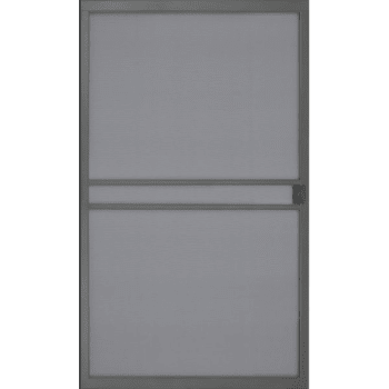 48 X 78 - 81 In Steel Heavy Duty Sliding Screen Door (Bronze)