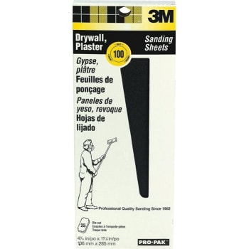 Image for 3M 99432 4-3/16" x 11-1/4" 100C Drywall Sanding Sheet, Package Of 250 from HD Supply