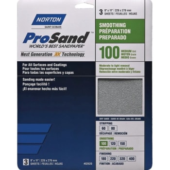 Norton 03222 P100C Grit 5" Pro Sand Multi Air Disc, Package Of 10