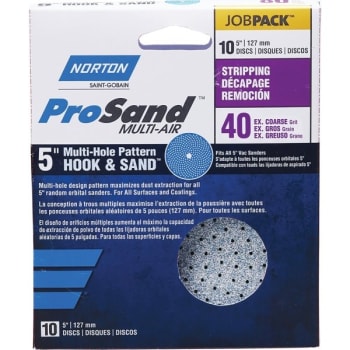 Image for Norton 03225 P40 Grit 5" Pro Sand Multi Air Disc, Package Of 10 from HD Supply