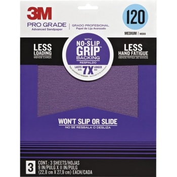 Image for 3M 9" x 11" Pro Grade Precision Faster Sanding Sheets, 120 Grit, Package Of 60 from HD Supply