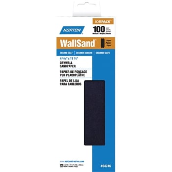 Image for Norton 04746 4-3/16" x 11" P100D Wallsand Paper, Package Of 250 from HD Supply