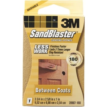 Image for 3M 20907-180 180 Grit Sandblaster Sanding Block, Package Of 12 from HD Supply
