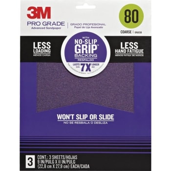 Image for 3M 9 x 11" Pro Grade Precision Faster Sanding Sheets, 80 Grit, Package Of 60 from HD Supply