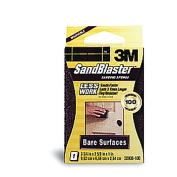 Image for 3M 20908-100 100 Grit Sandblaster Sanding Block, Package Of 12 from HD Supply